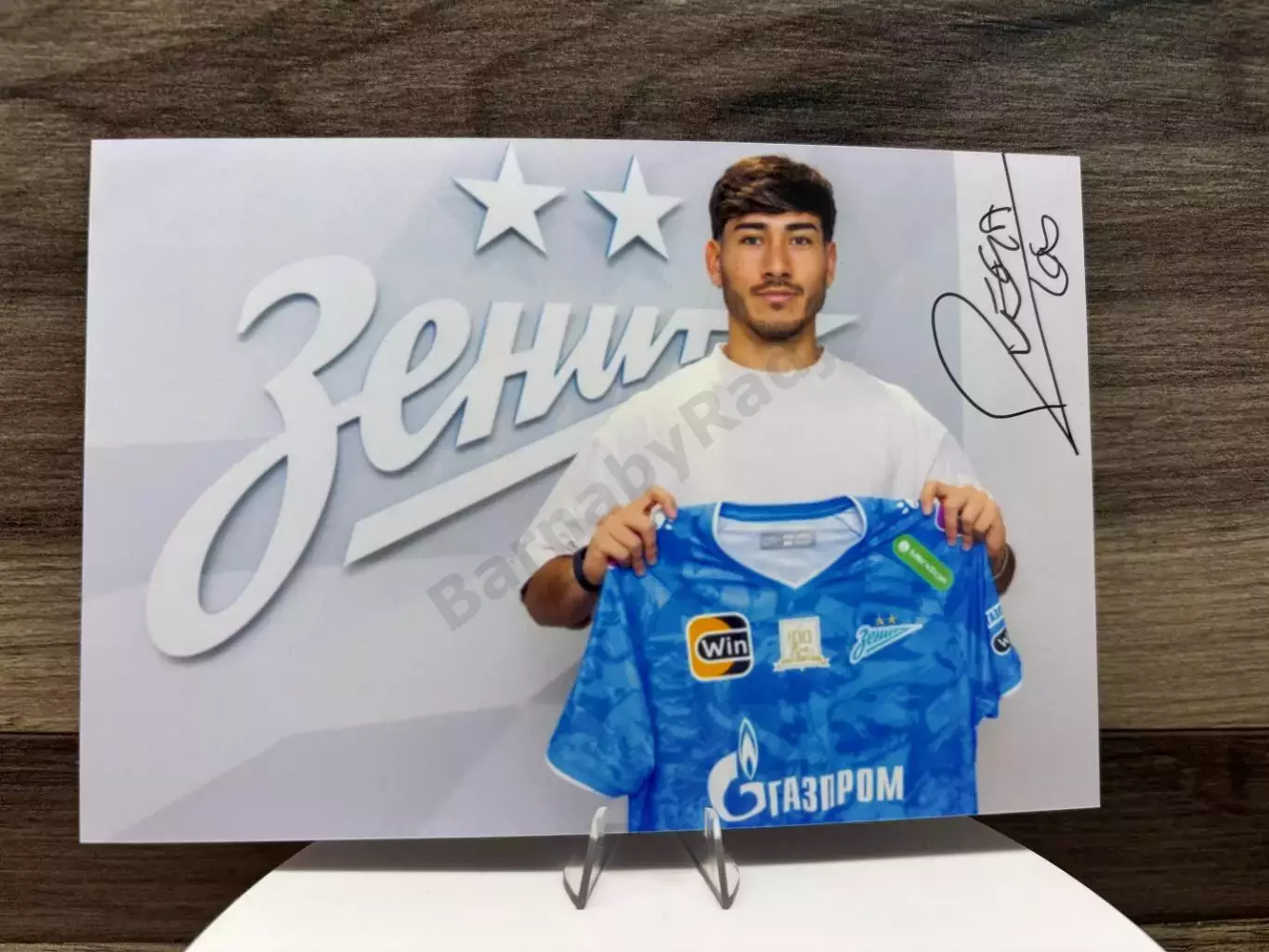 Автограф Роман Вега Зенит, Архентинос Хуниорс, Барселона