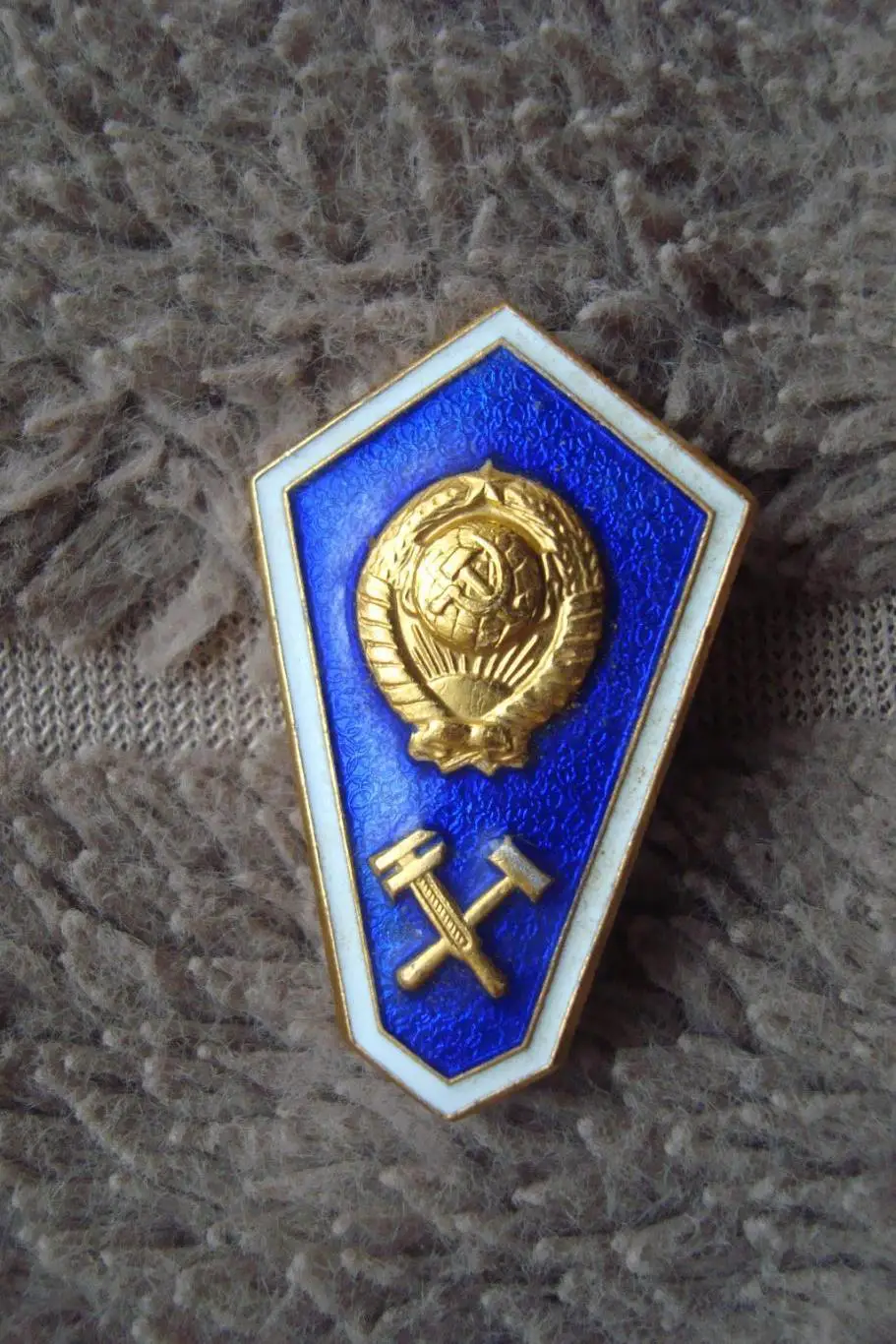 Знак - поплавок об окончании техникума. СССР. Винт.