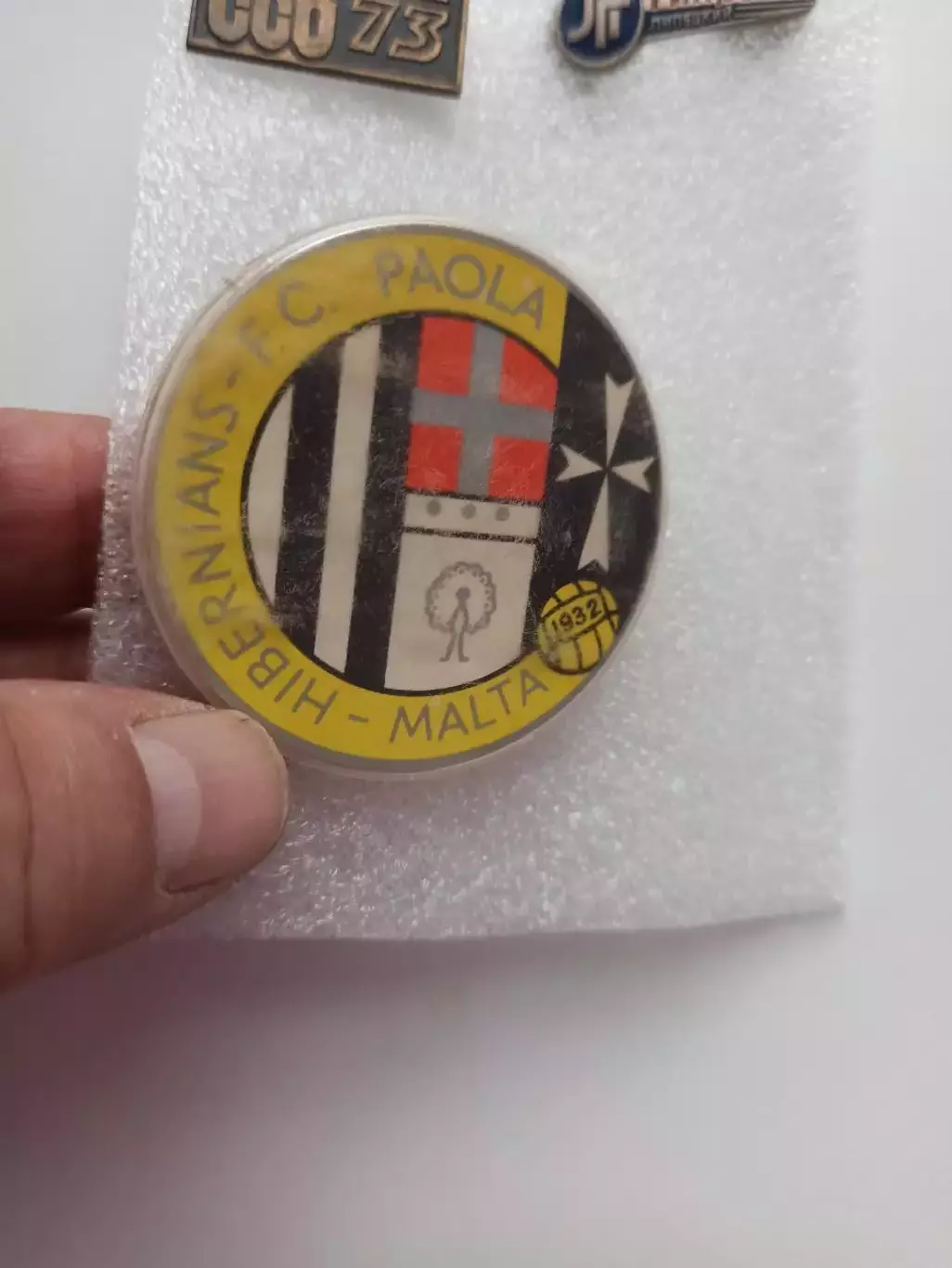 Футбол, Футбольный клуб, Hibernians-FC. Paola, Malta, Мальта, пластик, СССР 2