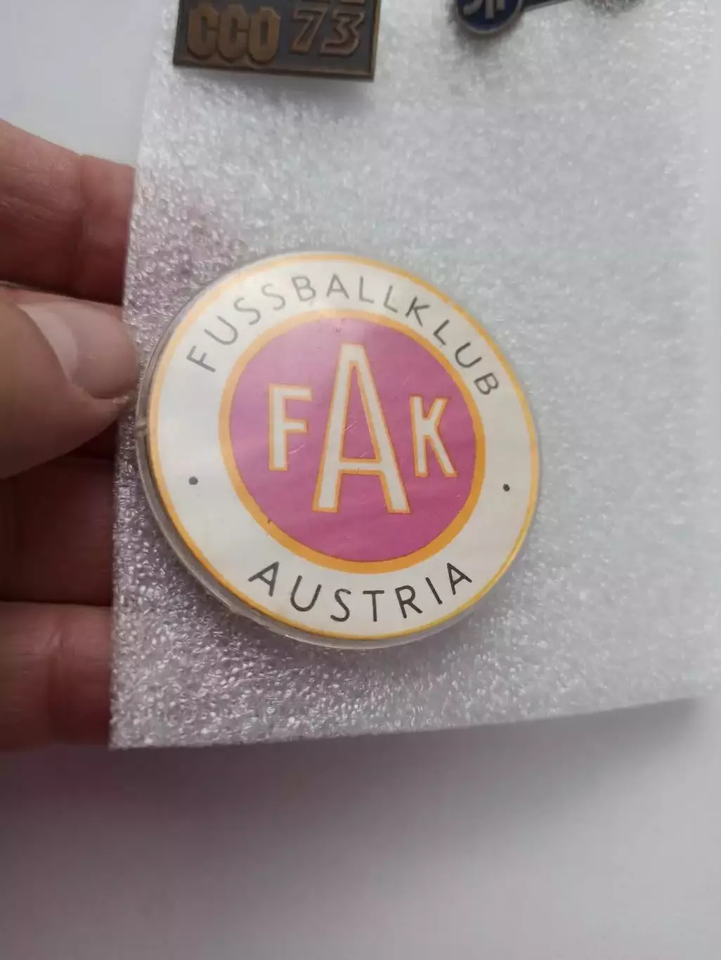 Футбол, Футбольный клуб, FAK, Австрия, Fussballklub, Austra, пластик, СССР 3