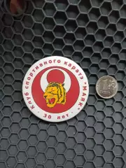 Единоборства, Клуб спортивного каратэ Маяк, 30 лет, магнит, тигр, редкий