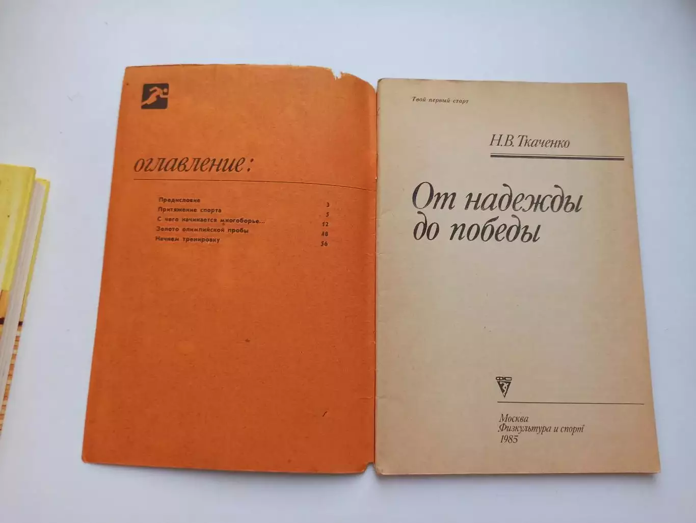 Мемуары, Н. В. Ткаченко, От надежды до победы, 1985, ФиС, пятиборье, лёгкая атл 5