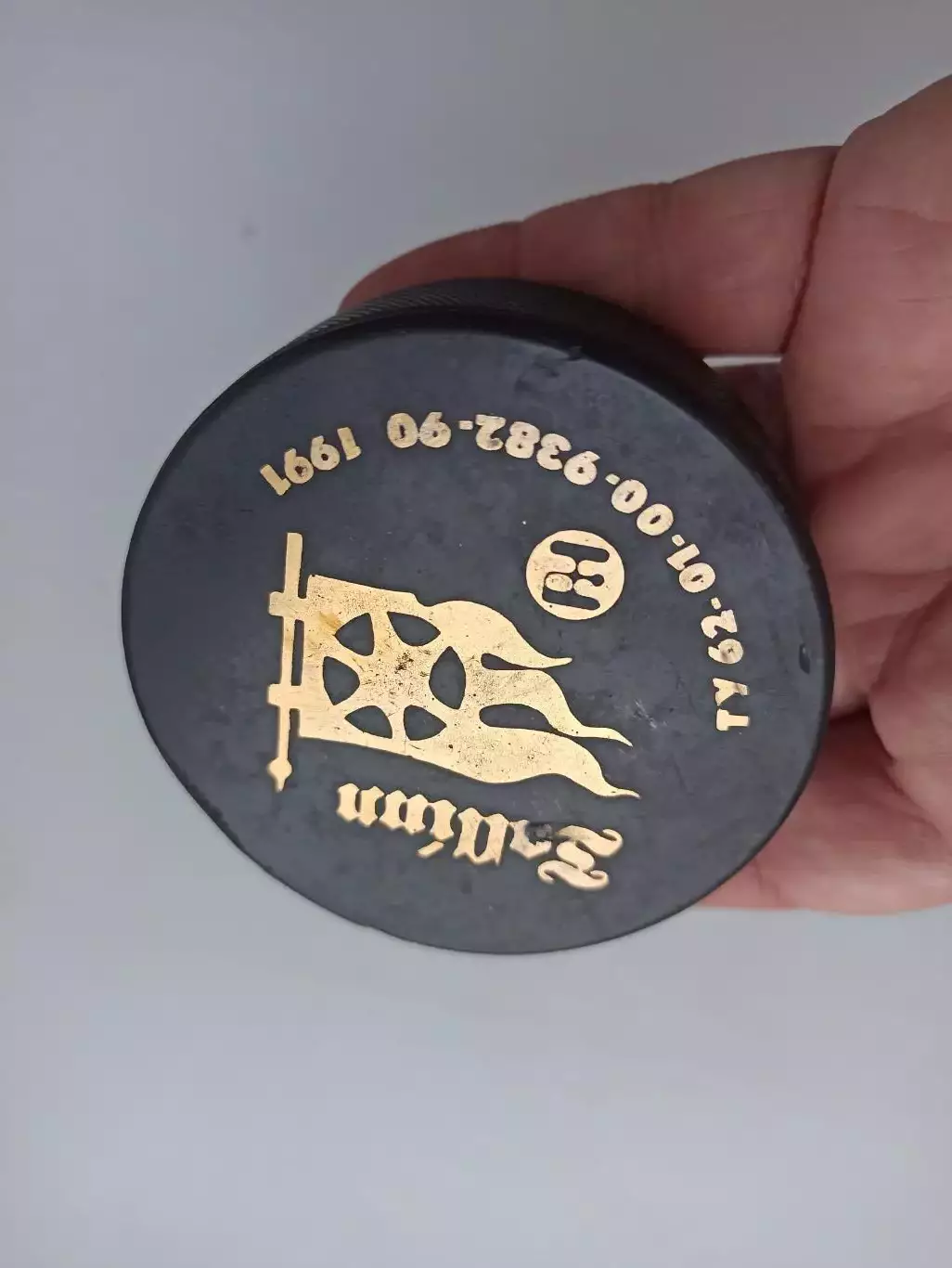 Хоккей СССР, Сувенир, Шайба хоккейная, Tallinn, 1991, Таллин, Эстонская ССР, ред 6