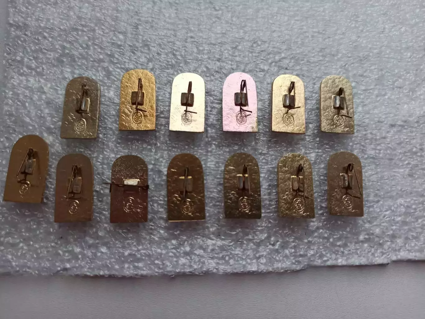 Мировой футбол, Чемпионы мира по футболу, набор, 13 знаков, клеймо 1