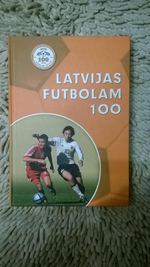 Книга, Латвийский футбол, 100 лет, на латышском языке