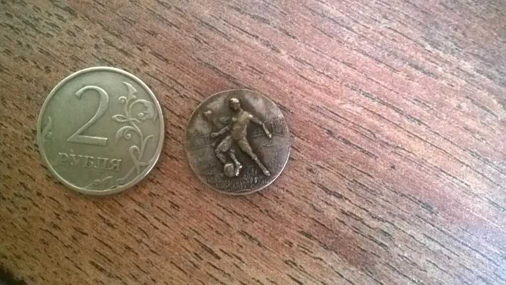 Футбол, начало 20 века, редкий жетон, медалька, тяжелый металл