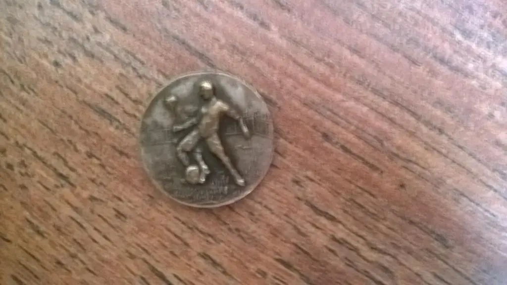 Футбол, начало 20 века, редкий жетон, медалька, тяжелый металл 1