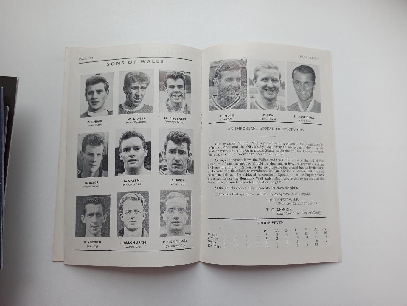 Распродажа, футбол, сборная Уэльс - сборная СССР, 1965г., оригинал 1