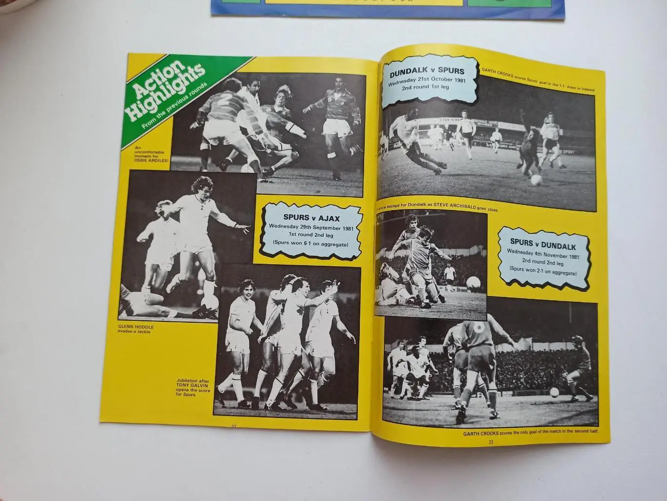 Еврокубки, Тоттенхэм (Англия) - Айнтрахт (Германия), 1982г., редкая 1