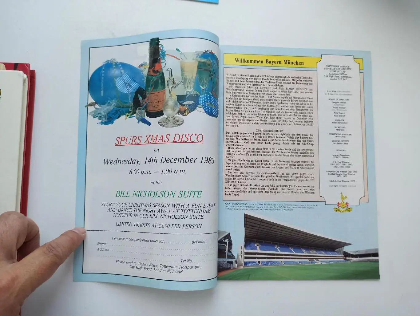 Еврокубки, Тоттенхэм (Англия) - Бавария (Мюнхен), 1983г., редкая 7