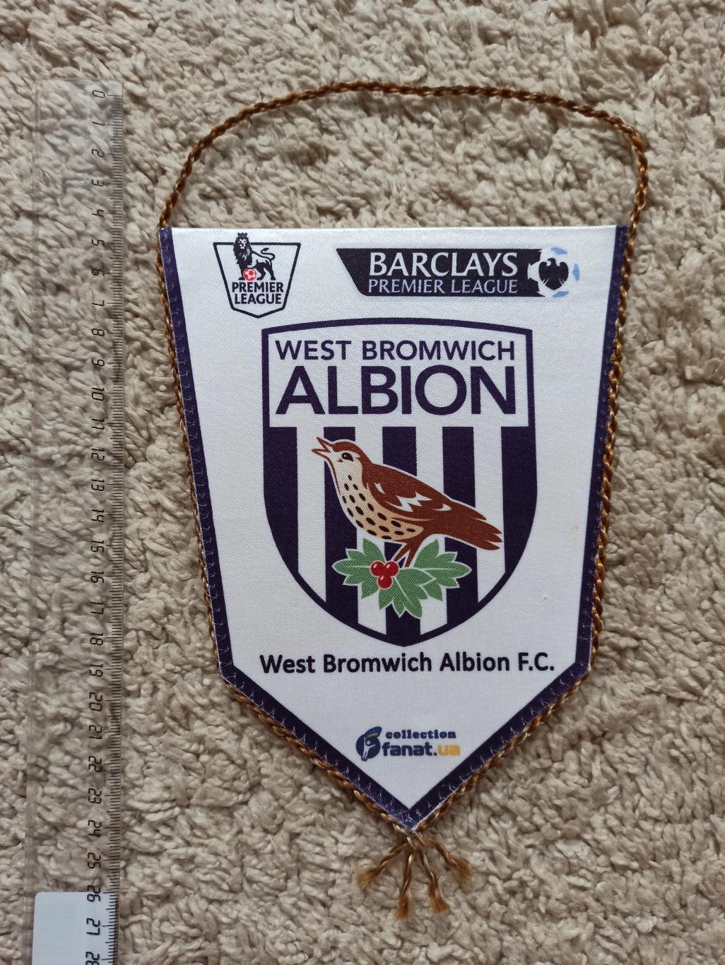 Вымпел, футбол, АПЛ, Вест Бромвич Альбион, West Bromwich Albion, Англия 2