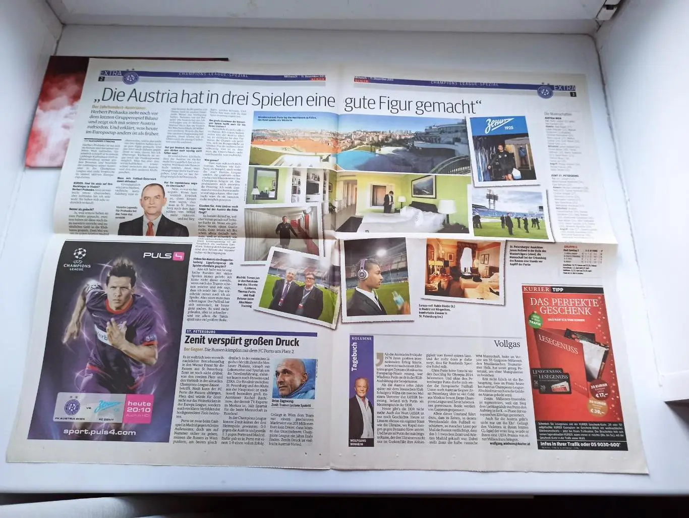 Еврокубки, Лига Чемпионов, Аустрия (Вена) - Зенит (Санкт-Петербург), 2014 2