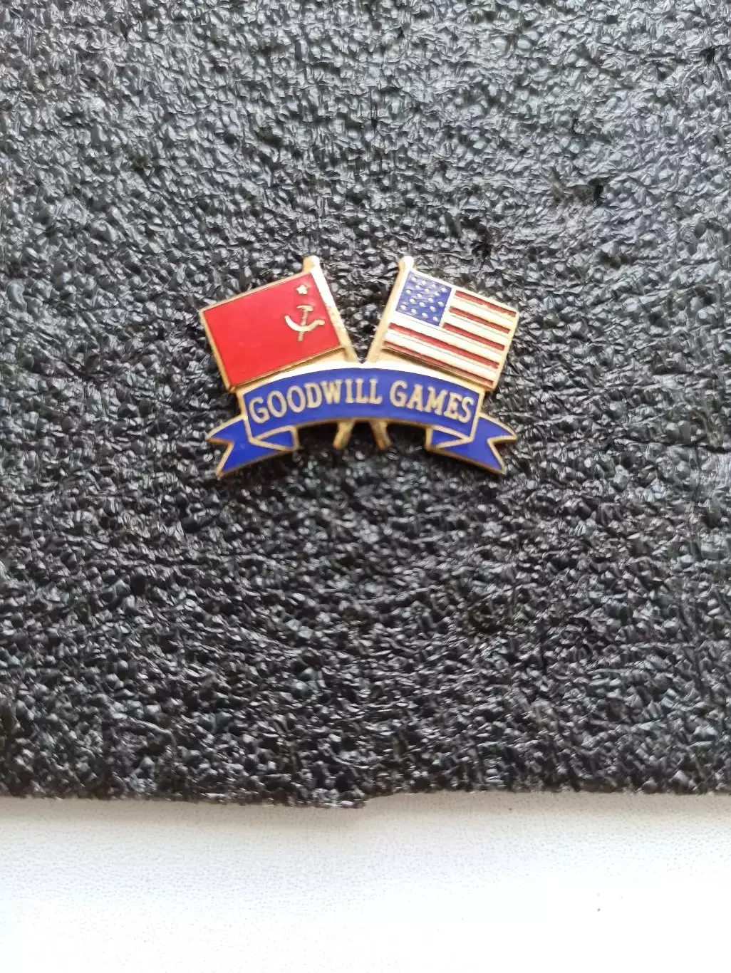 Спорт, Игры доброй воли, СССР-США, Goodwill Games, флаги, тяжелый металл, редкий 2