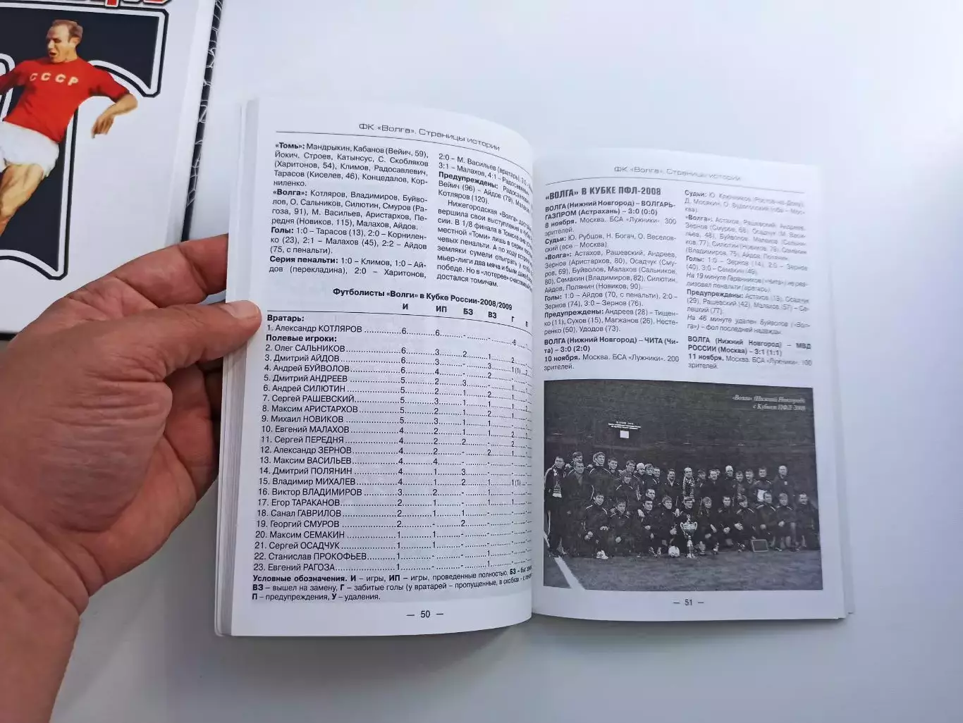 Книга, справочник, Нижегородский футбол, Волга, страницы истории, 2009г. 1