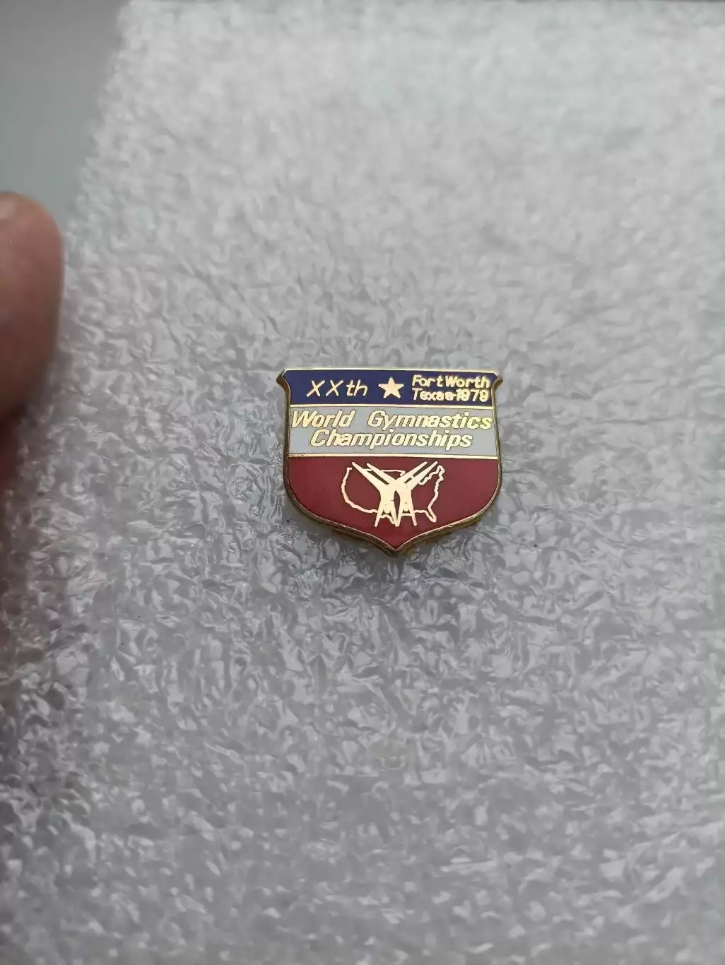 Гимнастика, 20 чемпионат мира по гимнастике, Техас, США, 1979г., тяжелый, эмаль 2