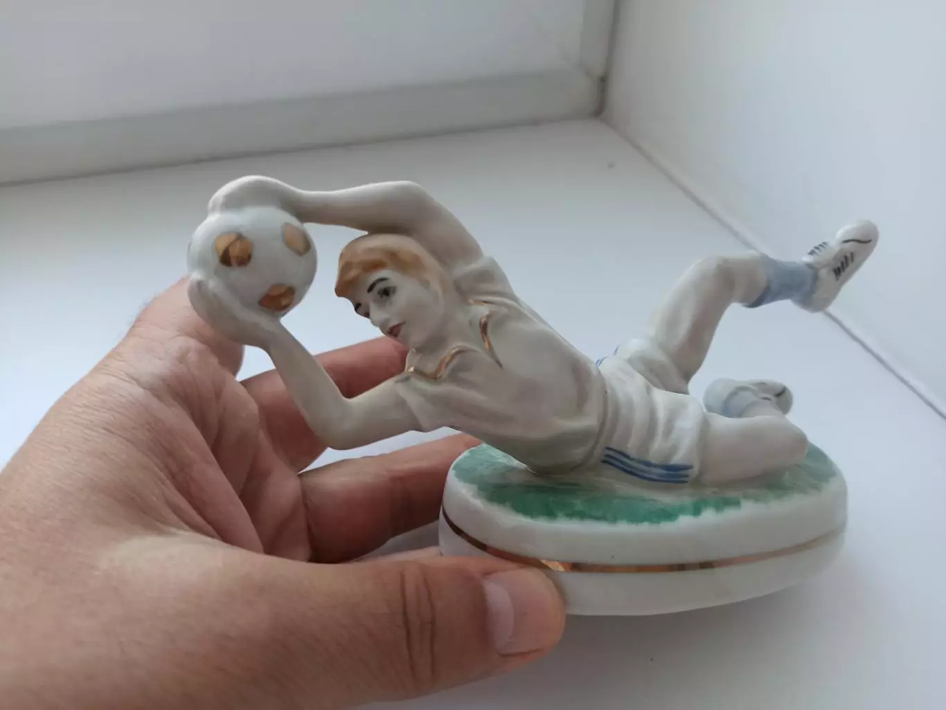 Фарфор, Футбол, Вратарь, авторский, Тригуб, Хилимская, Украина, 90-е годы 1