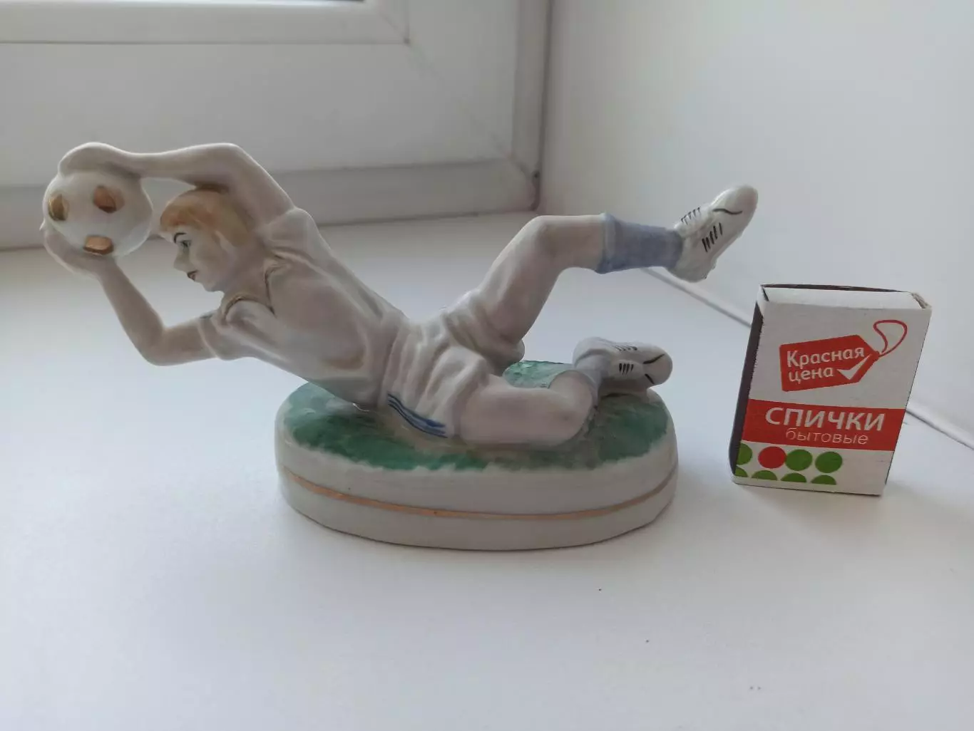 Фарфор, Футбол, Вратарь, авторский, Тригуб, Хилимская, Украина, 90-е годы