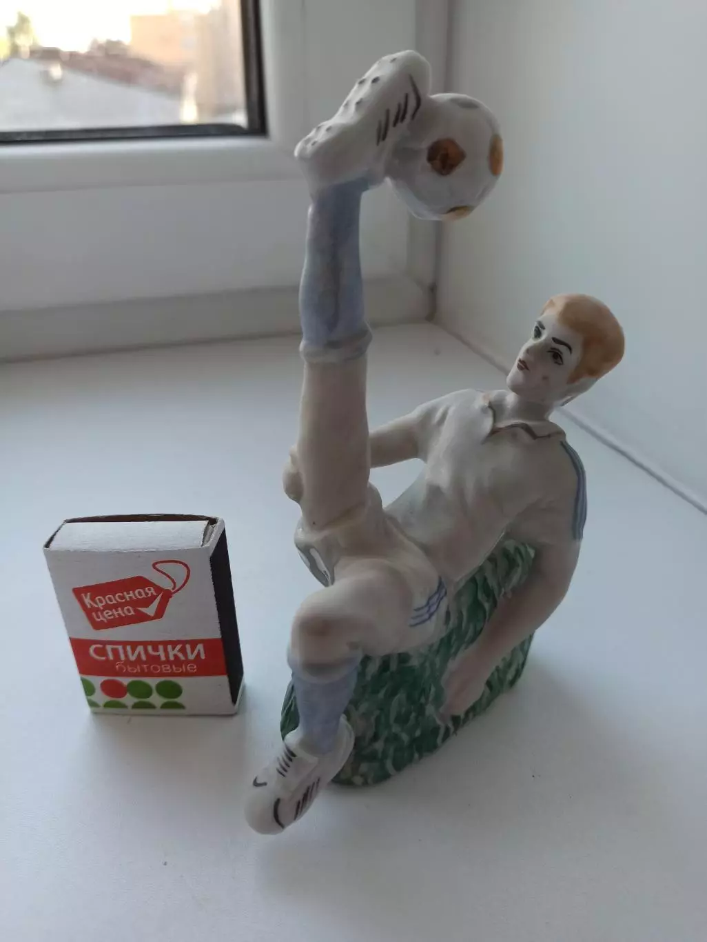 Фарфор, Футбол, футболист, авторский, Тригуб, Хилимская, Украина, 90-е годы