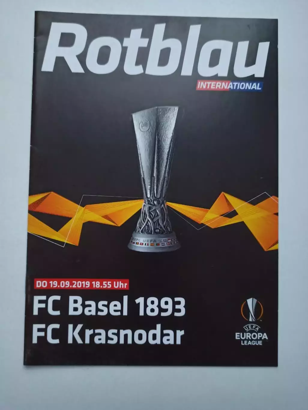 Еврокубки, Лига Европы, 2019г, Базель (Швейцария) - ФК Краснодар