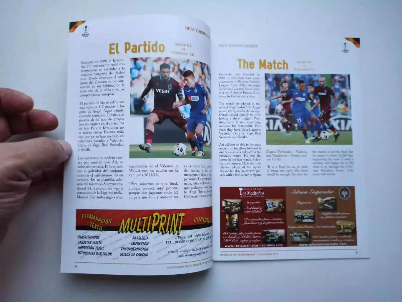 Еврокубки, Лига Европы, 2019г, Хетафе (Испания) - ФК Краснодар 4