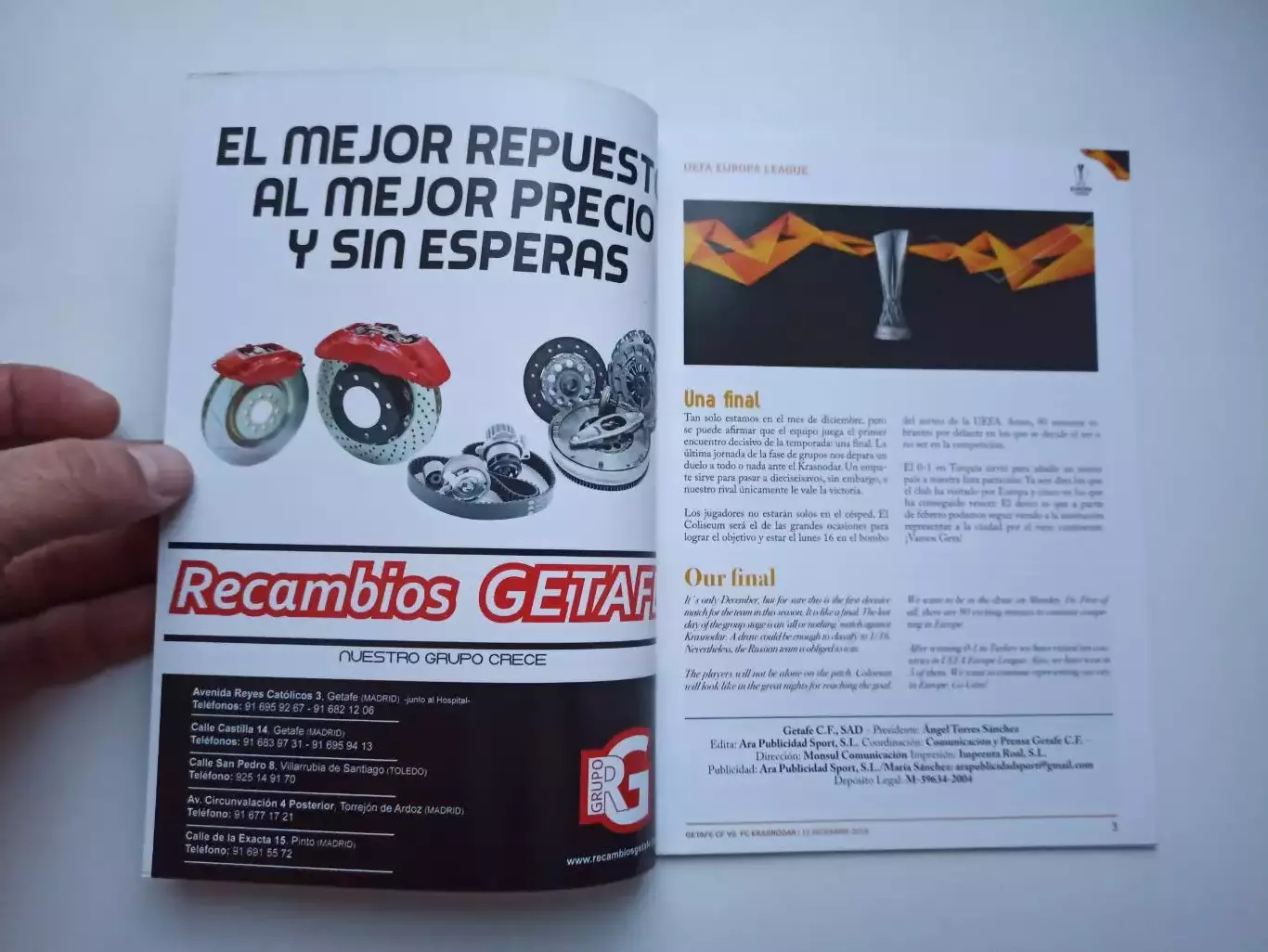 Еврокубки, Лига Европы, 2019г, Хетафе (Испания) - ФК Краснодар 5