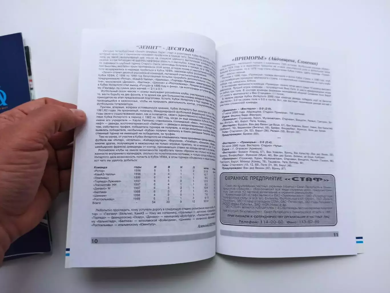 Кубок Интертото, Зенит (Санкт-Петербург) - Приморье (Словения), 2000г. 3