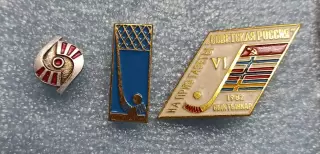 Хоккей с мячом, три знака одним лотом