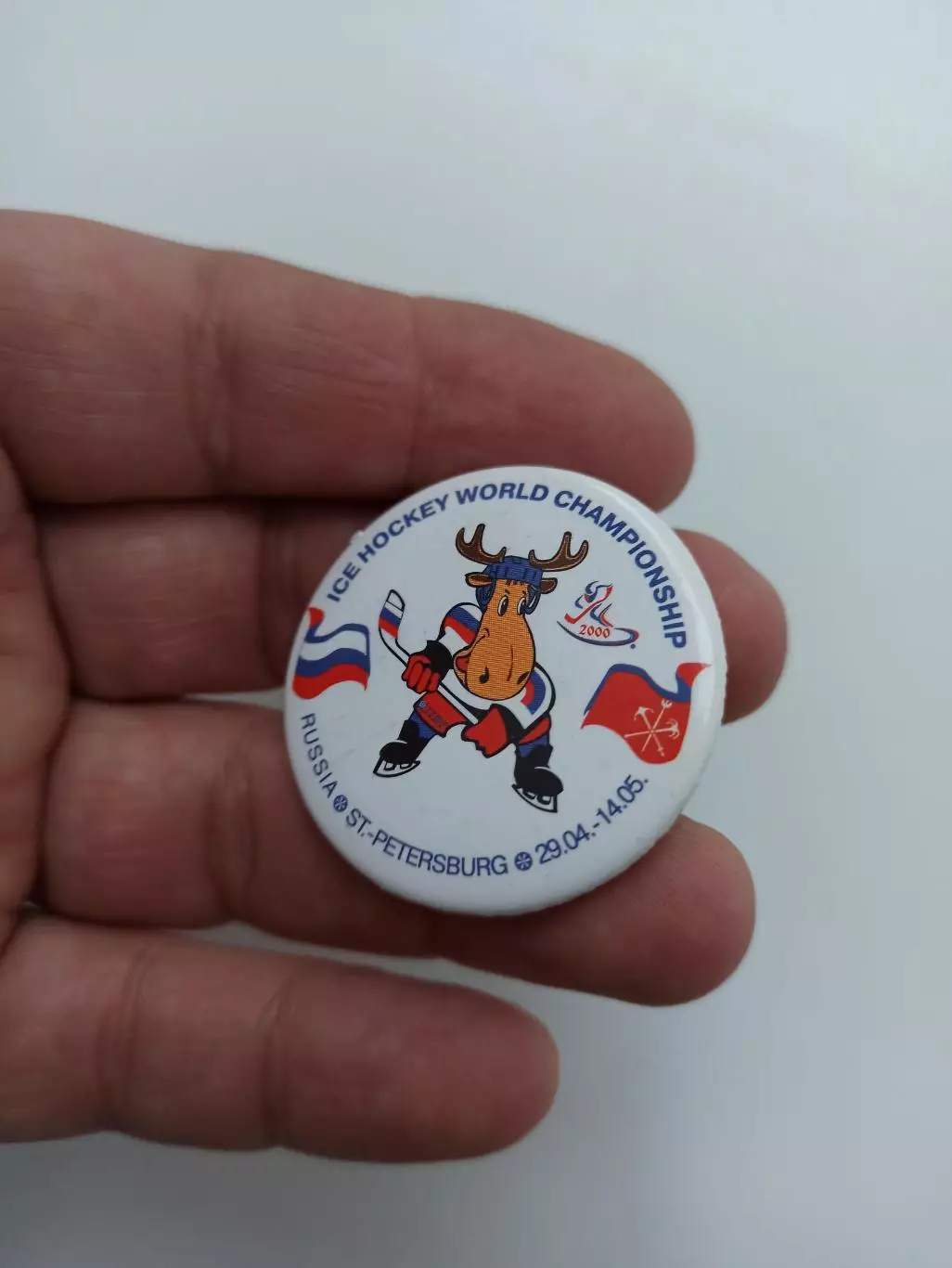 Хоккей с шайбой, Санкт-Петербург, Чемпионат мира по хоккею, 2000г., официальный 2