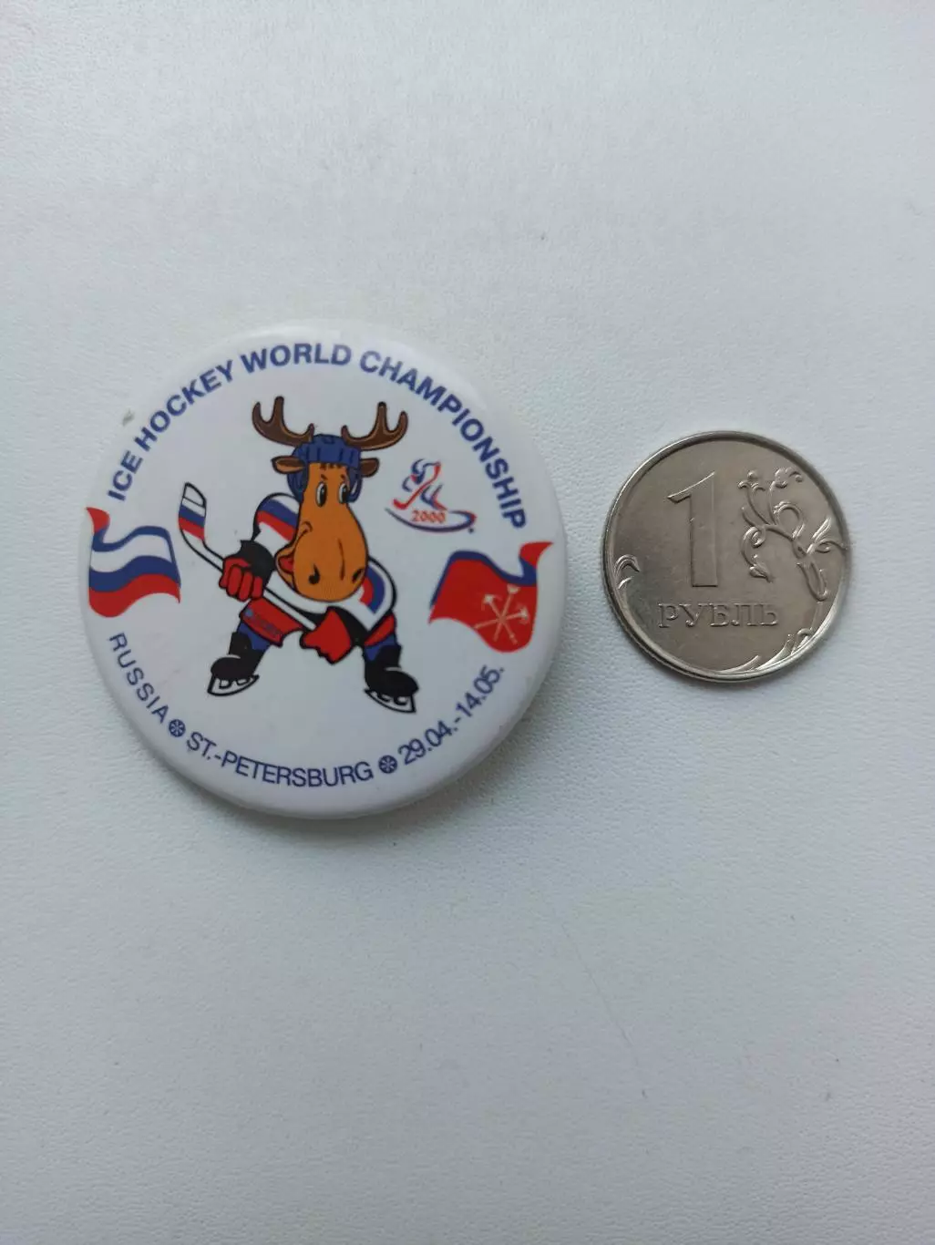 Хоккей с шайбой, Санкт-Петербург, Чемпионат мира по хоккею, 2000г., официальный