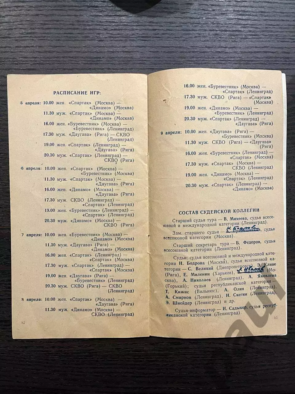 Волейбол 5-9 апреля 1985 Ленинград 1