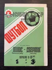 Колос Никополь - Спартак Москва 1988 кубок