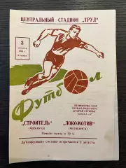 Локомотив Челябинск - Строитель Ашхабад 1965