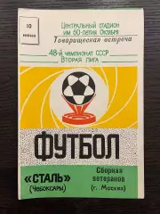 Сталь Чебоксары - сборная ветеранов Москвы 1985 ТМ