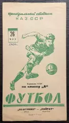Кайрат Алма-Ата - Нефтяник Баку 1960