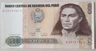 Бона Перу 500 инти 1987. ПРЕСС UNC