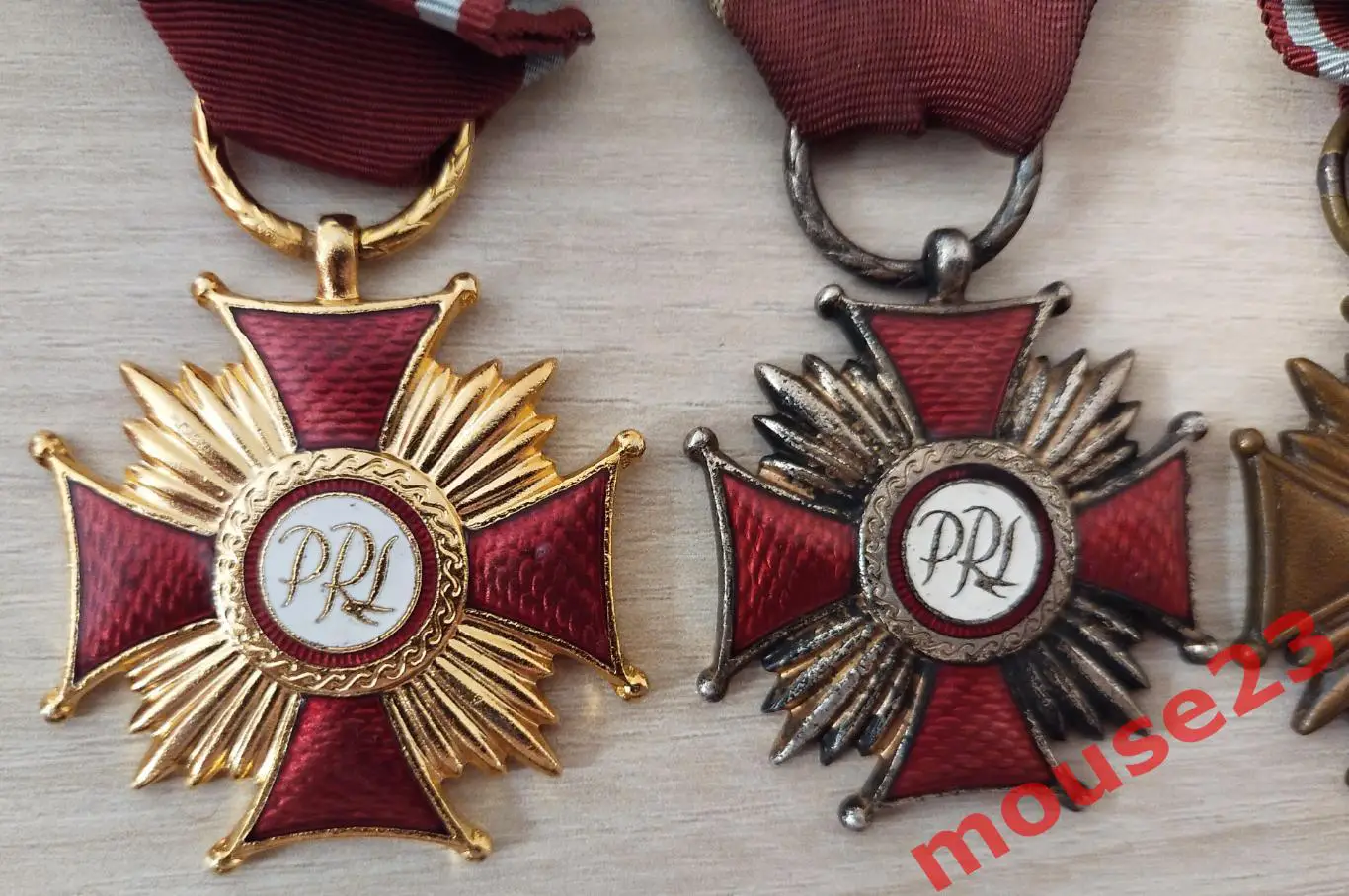 Комплект из 3х степеней Крест За Заслуги Польша(5) 1