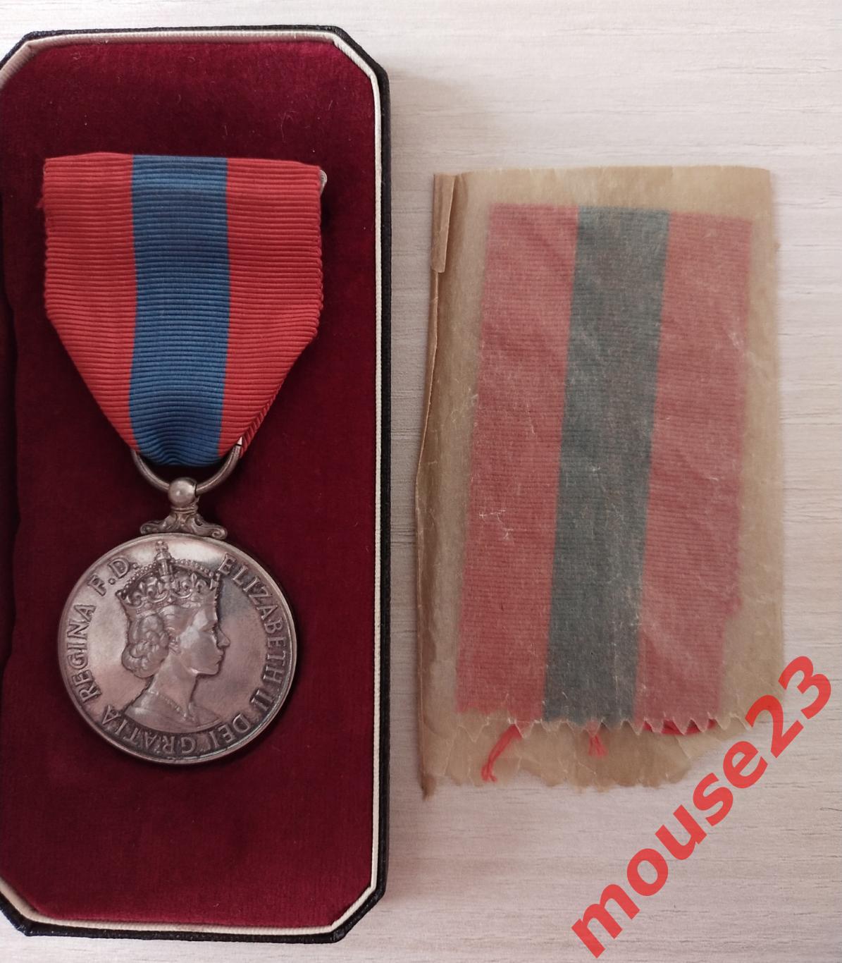 Медаль Ордена Имперской Службы The Imperial Service Medal Англия