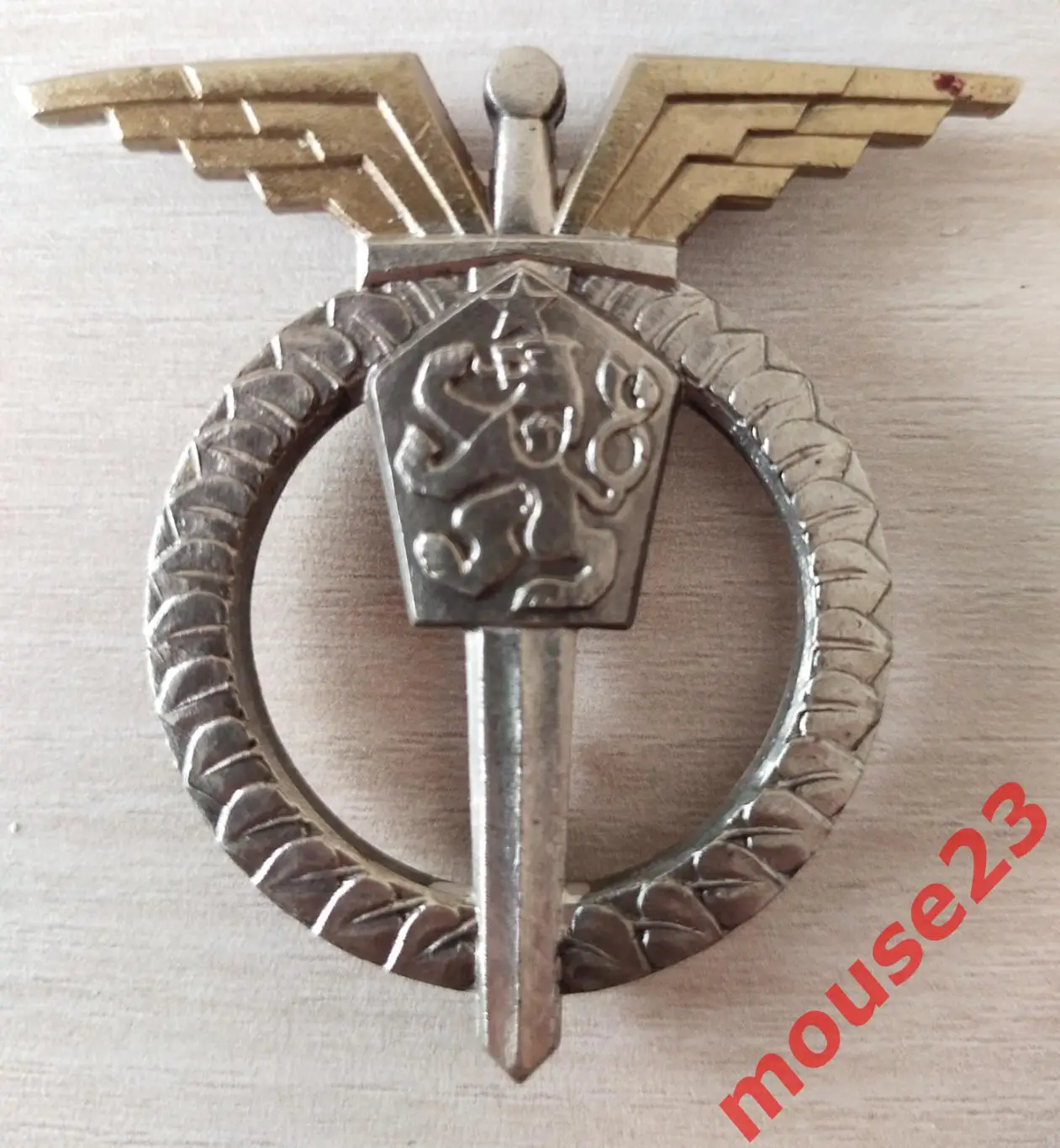 Чехословацкий csla ВВС пилот крылатый меч униформа значок 2 -го класса