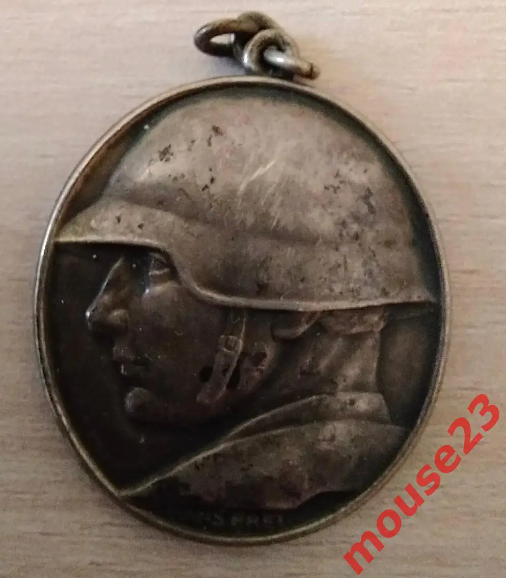 Швейцария Знак 1918 г.Фонд Национальных Пожертвований ветеранам ПМВ серебро 800