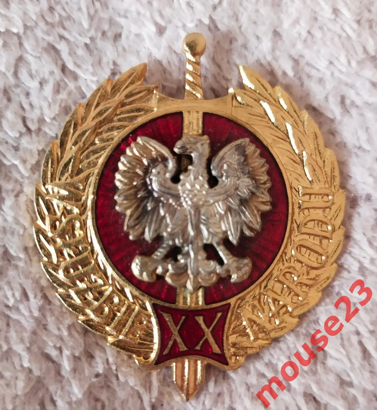 Знак 20 лет на службе Отечеству (милиция) Польша 1964-1975 гг. (1)