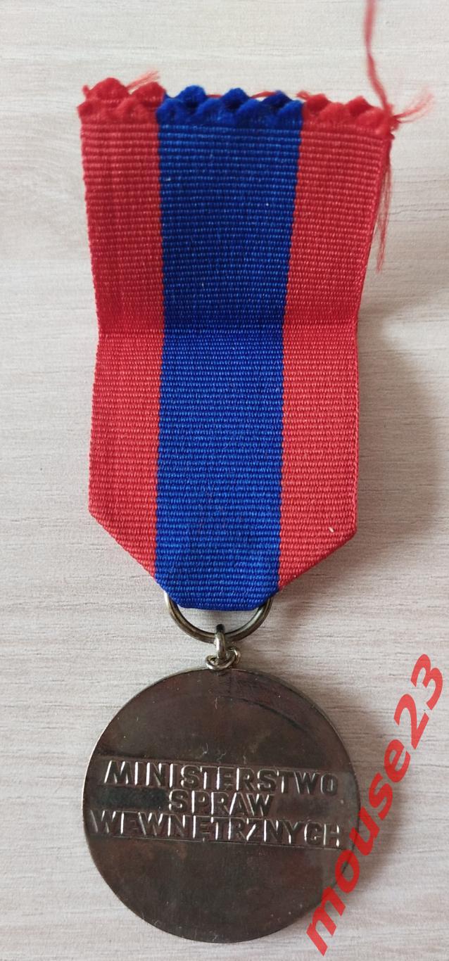 Польша, медаль Отличник пожарной охраны 1974-1990 гг. 2