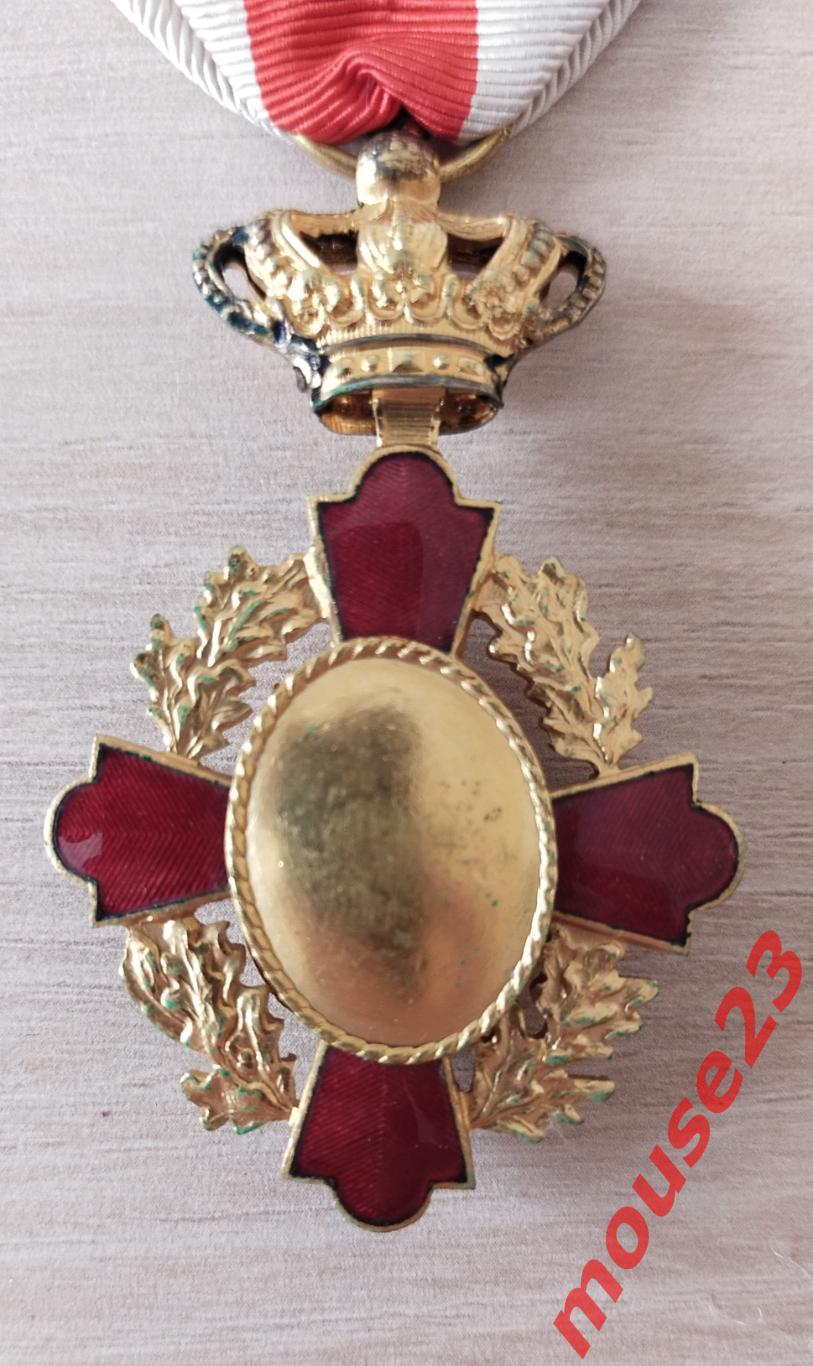 Знак Ордена Бельгийского Красного Креста 2 класса. Учрежден в 1880 году. Бельгия 3
