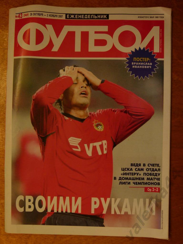 (ч1) Футбол №43 2007 ЦСКА Интер