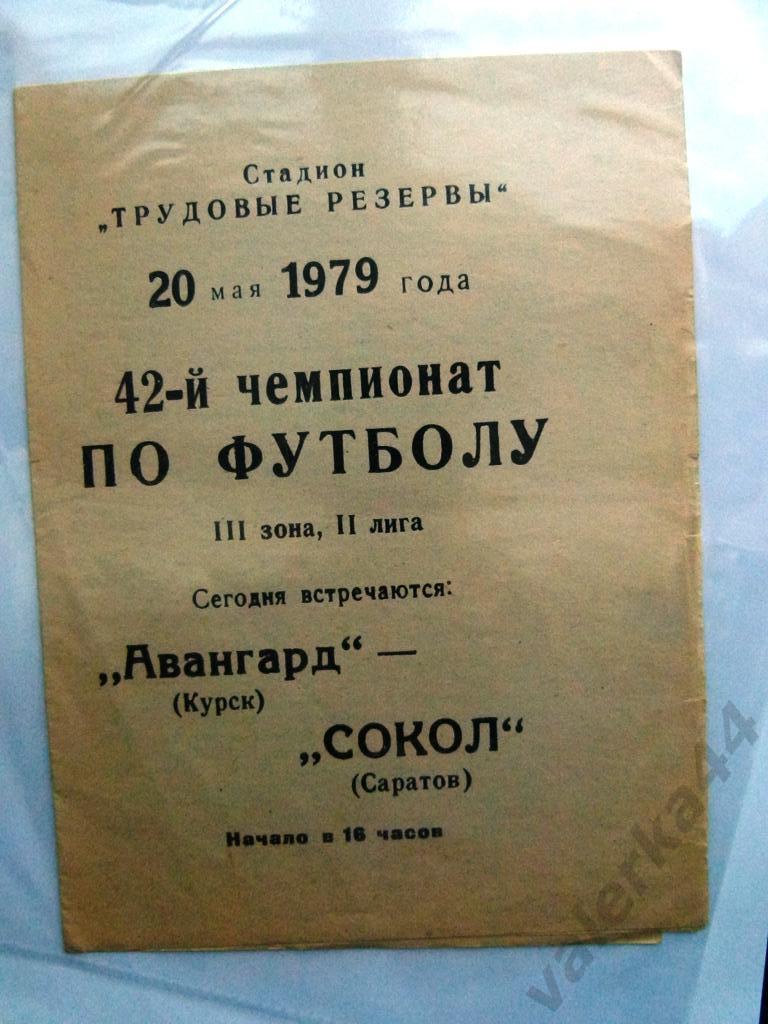 (4) Авангард Курск - Сокол Саратов _20.05. 1979