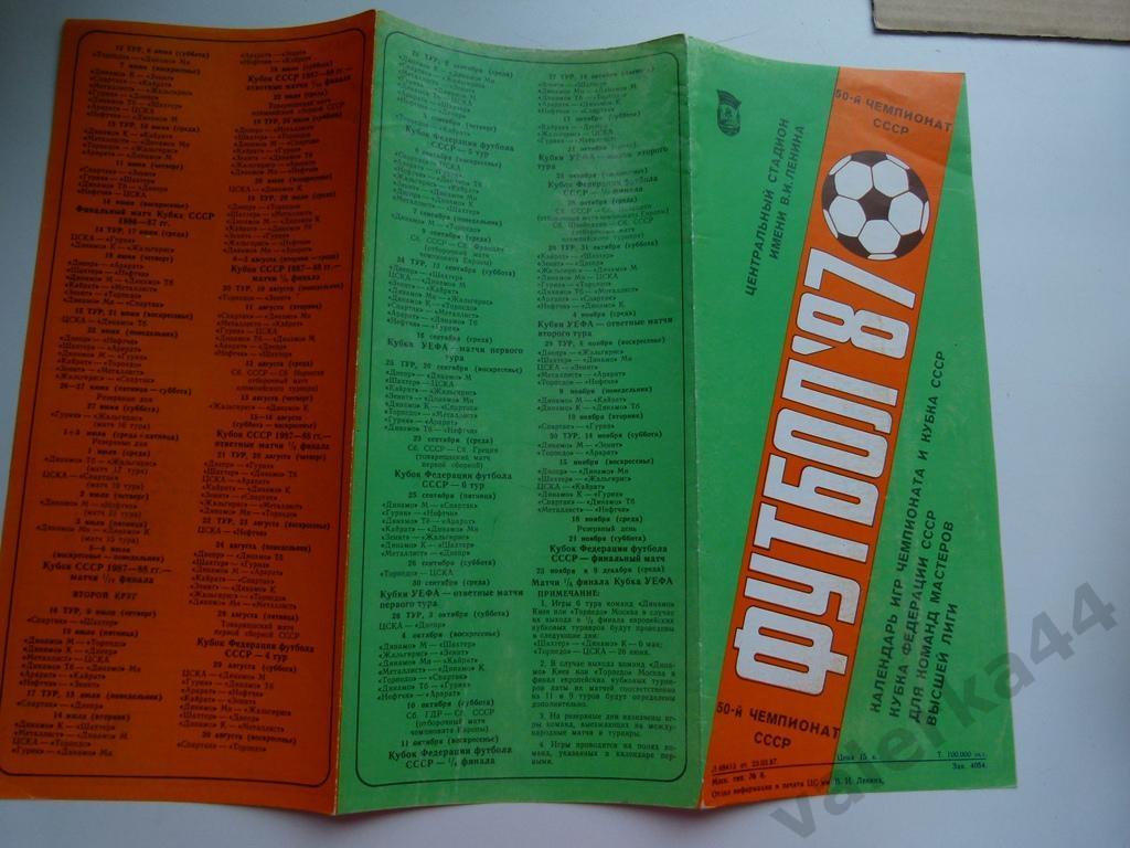 (к1) Футбол 1987