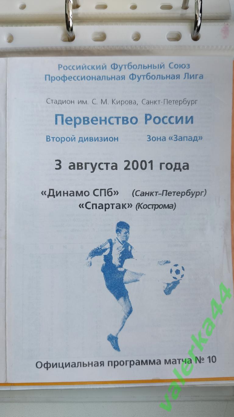 (ок2) Динамо Санкт-Петербург - Спартак Кострома 2001