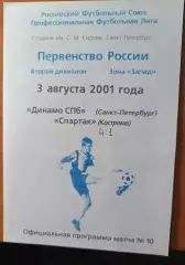 (ок5) Динамо Санкт-Петербург - Спартак Кострома 2001