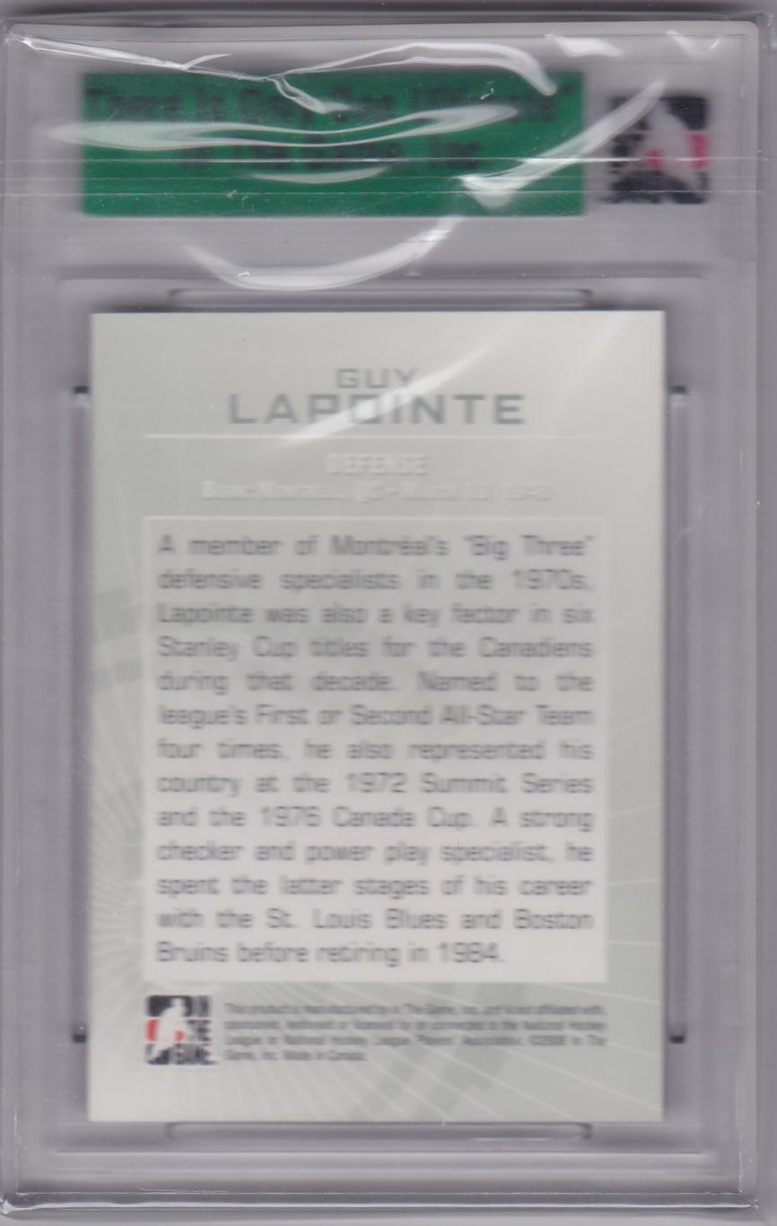 2007-08 In the Game Ultimate Memorabilia 8th Edition Silver # GULP Guy Lapointe 1