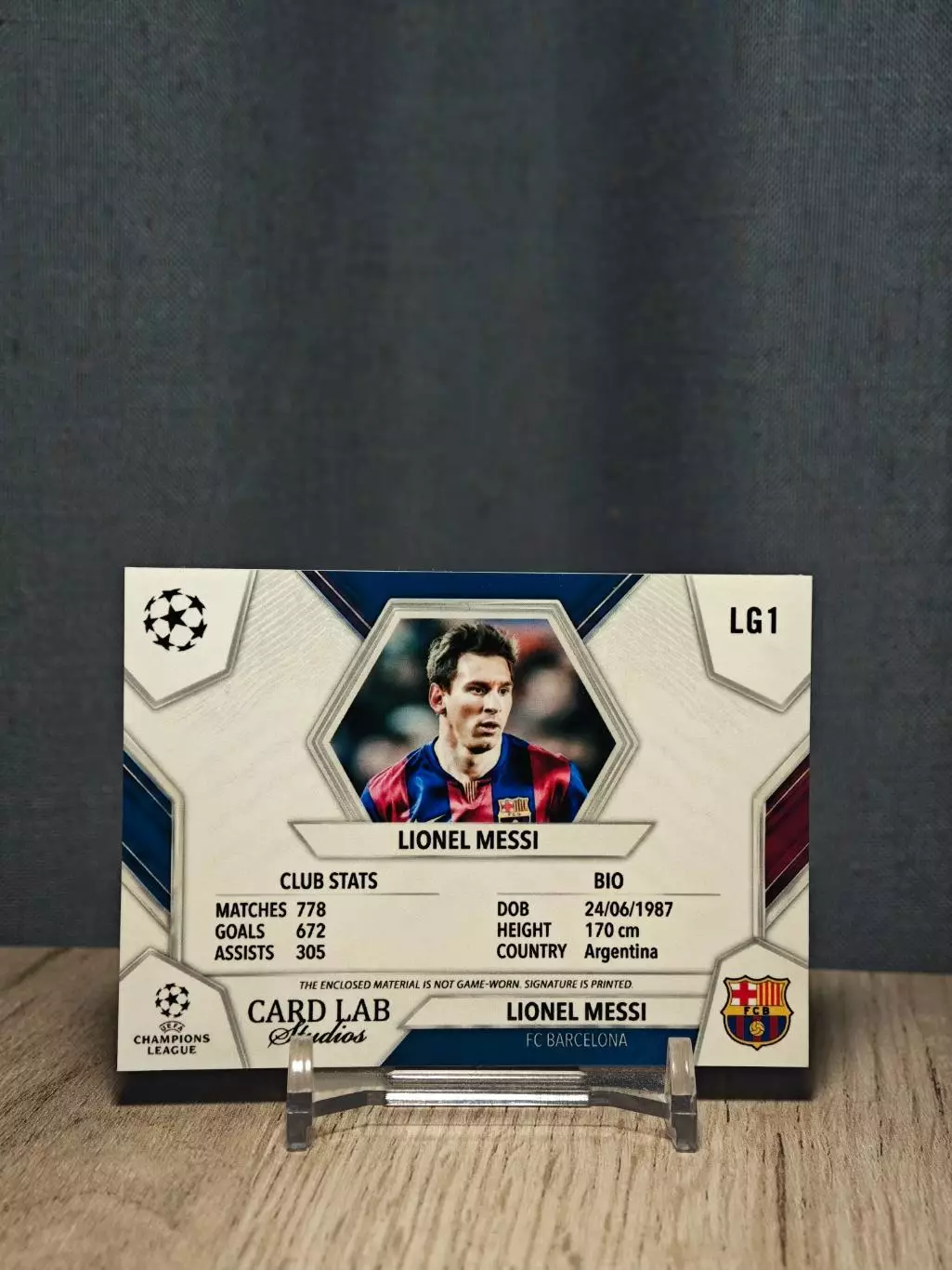 1/1 CLS Champions League Lionel Messi Barcelona Лионель Месси 1