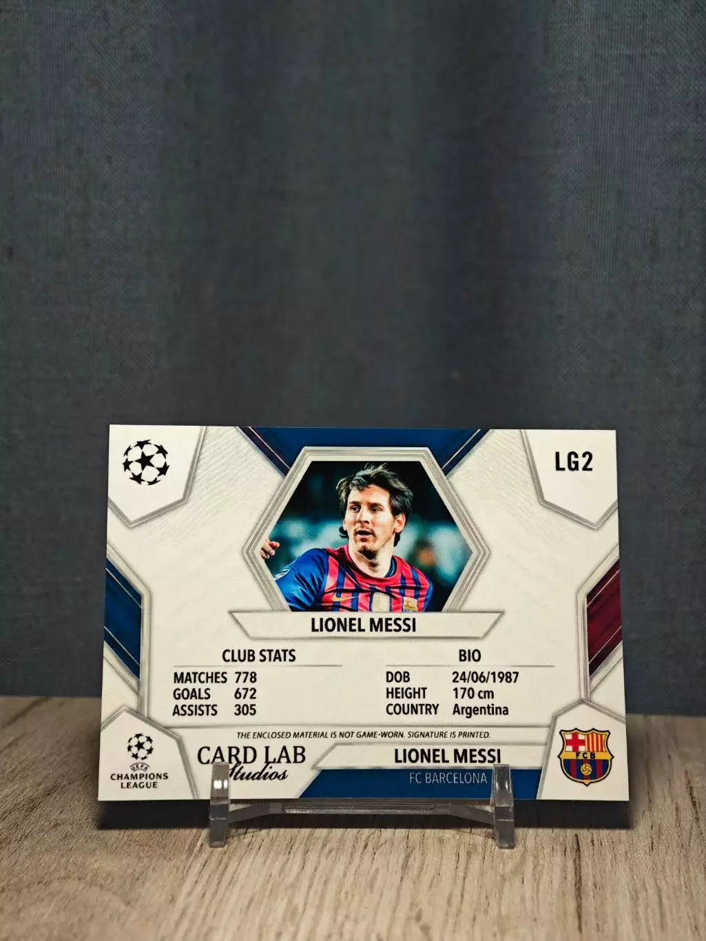 1/1 CLS Blue Champions League Lionel Messi Barcelona Лионель Месси 1